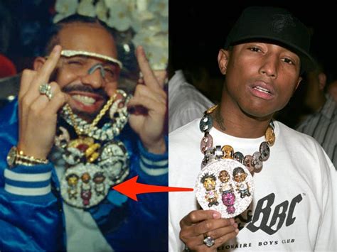 drake and pharrell williams chains.